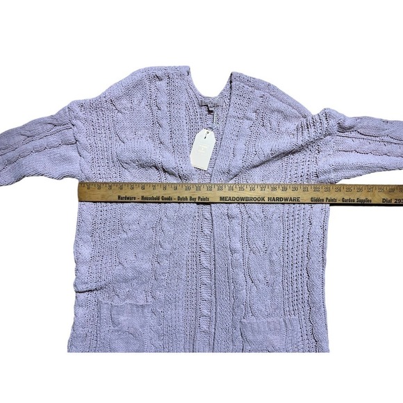 NWT! Women's Love tree open front light pink cardigan. Warm & Cozy. Size Small. - Picture 4 of 5